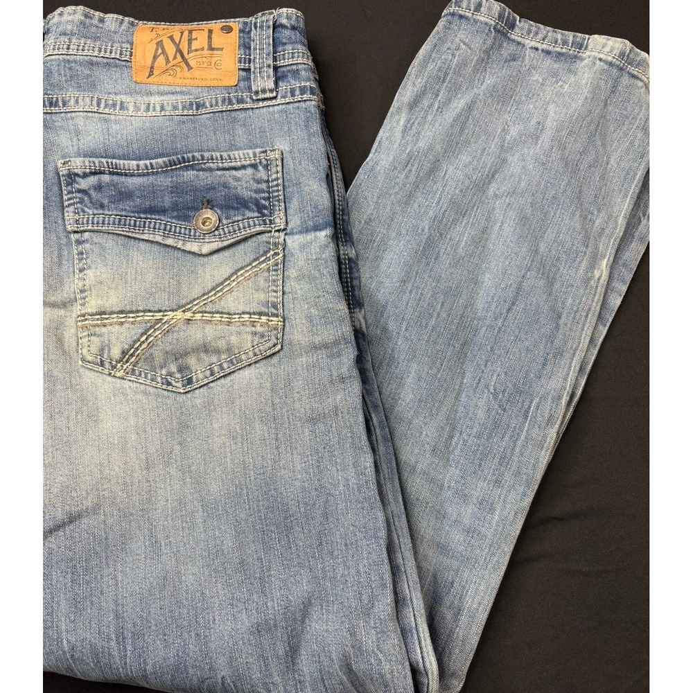 TK Axel Slim Boot Jeans‎ Men's W36 L32 Med Wash Blue Denim Casual